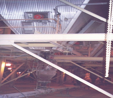 inside an ash handling plant