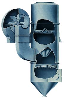 Engineering drawing of wet scrubber units